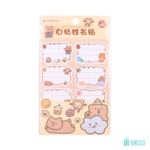 Etiquetas Urso Marrom p/ Identificação - Uniso