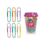 Pote de Clips Colorido com Tampa Magnética - Kaz