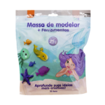 Massa De Modelar - Sea - 12 Cores - Blister C/ 4 Formas + 2 Ferram. - BRW