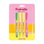Blister Marca-Texto Destaq Fruit-Tella c/ 4 - Compactor
