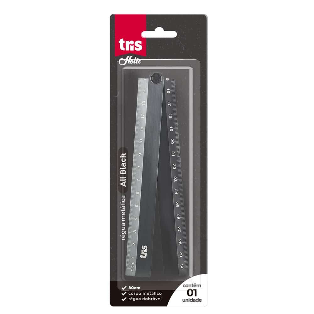 906656-allblack-regua-cartela-1000x1000-1.jpg Régua Dobrável Holic All Black 15/30cm - Tris - Imagem 2