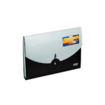 Pasta Sanfonada Dual Cinza e Preta A4 12 Divisórias - BRW