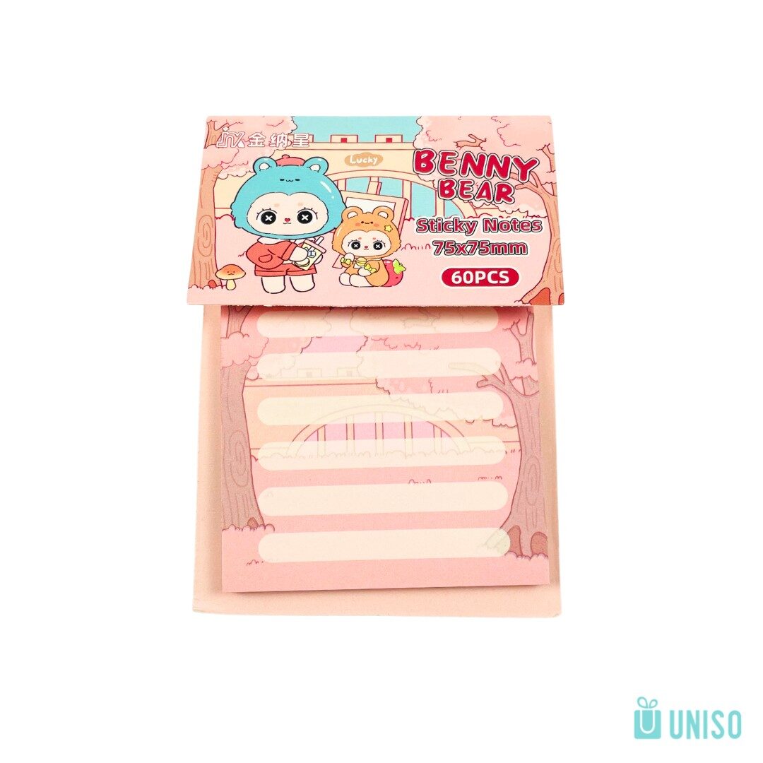 BA-028-CT-2.jpg Bloco Adesivo Benny Bear - Uniso - Imagem 2