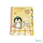 Caderneta Espiral Divisórias Zoo A5 - Uniso - Imagem 3