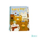 Caderneta Espiral Divisórias Animal Bread A5 - Uniso - Imagem 3