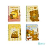 Caderneta Espiral Divisórias Animal Bread A5 - Uniso