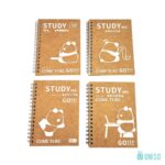 Caderneta Espiral Kraft Panda A6 - Uniso