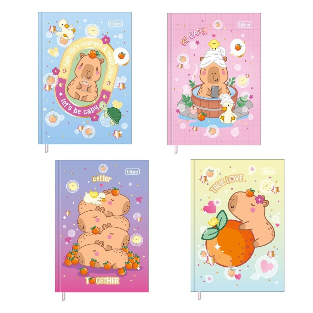 Caderneta-Costurada-Petit-Capyclub-96-Folhas-Tilibra.jpg Caderneta Costurada Petit Capyclub 96 Folhas - Tilibra - Imagem 1