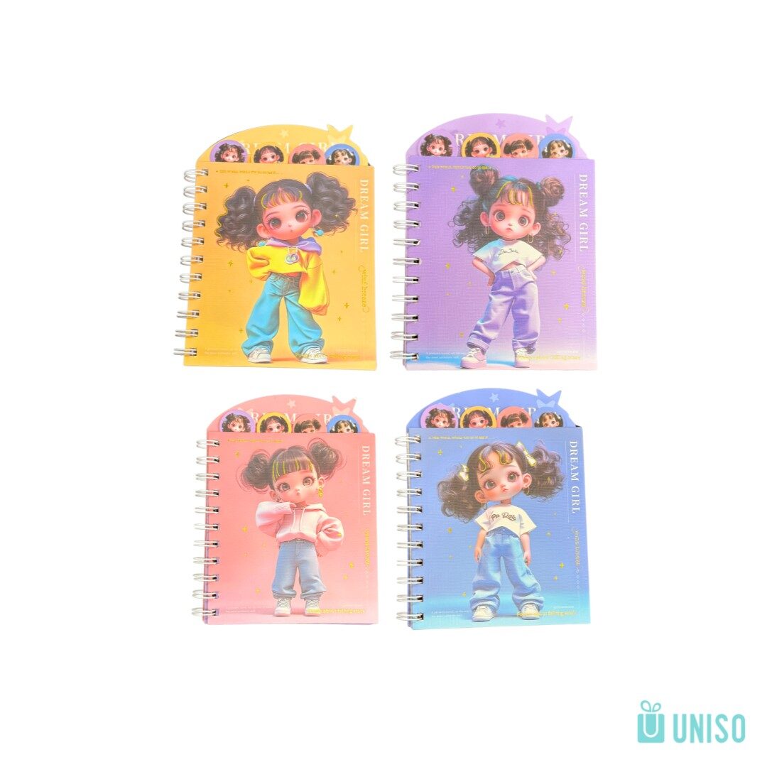 ICA-2448-B6-11309-CT-1.jpg Caderneta Com Divisória Dream Girl - Uniso - Imagem 1