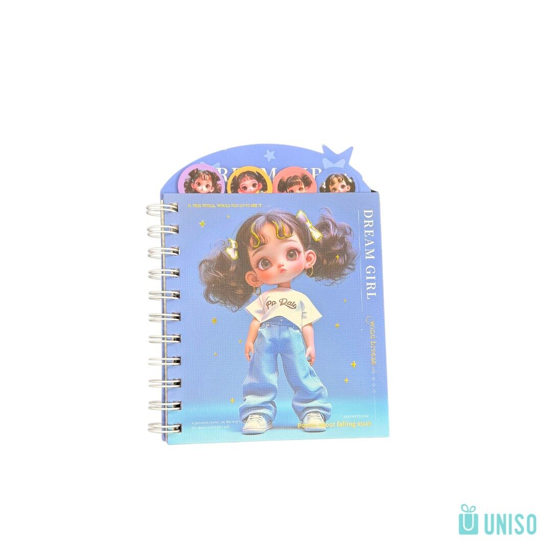 ICA-2448-B6-11309-CT-3.jpg Caderneta Com Divisória Dream Girl - Uniso - Imagem 5