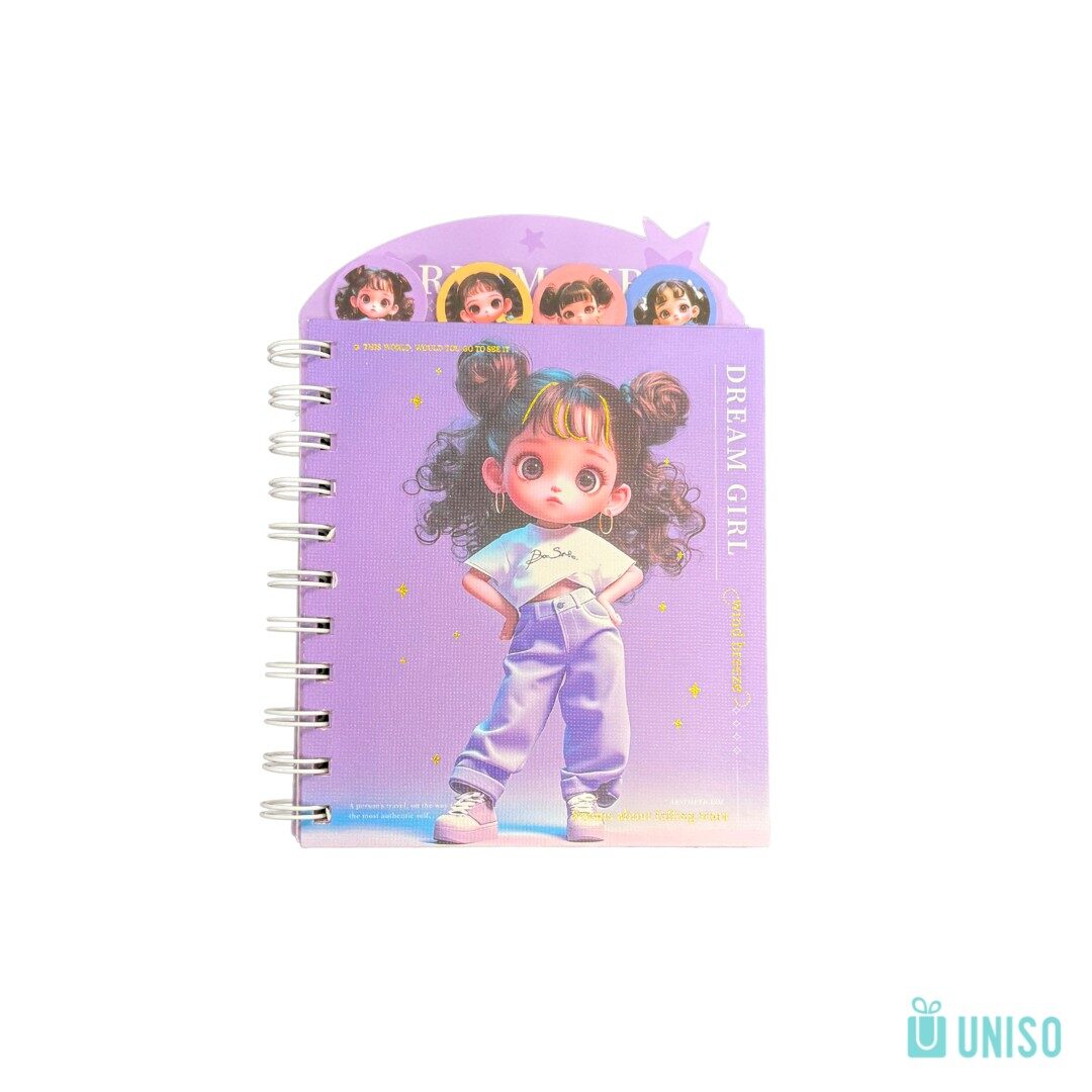 ICA-2448-B6-11309-CT-5.jpg Caderneta Com Divisória Dream Girl - Uniso - Imagem 3