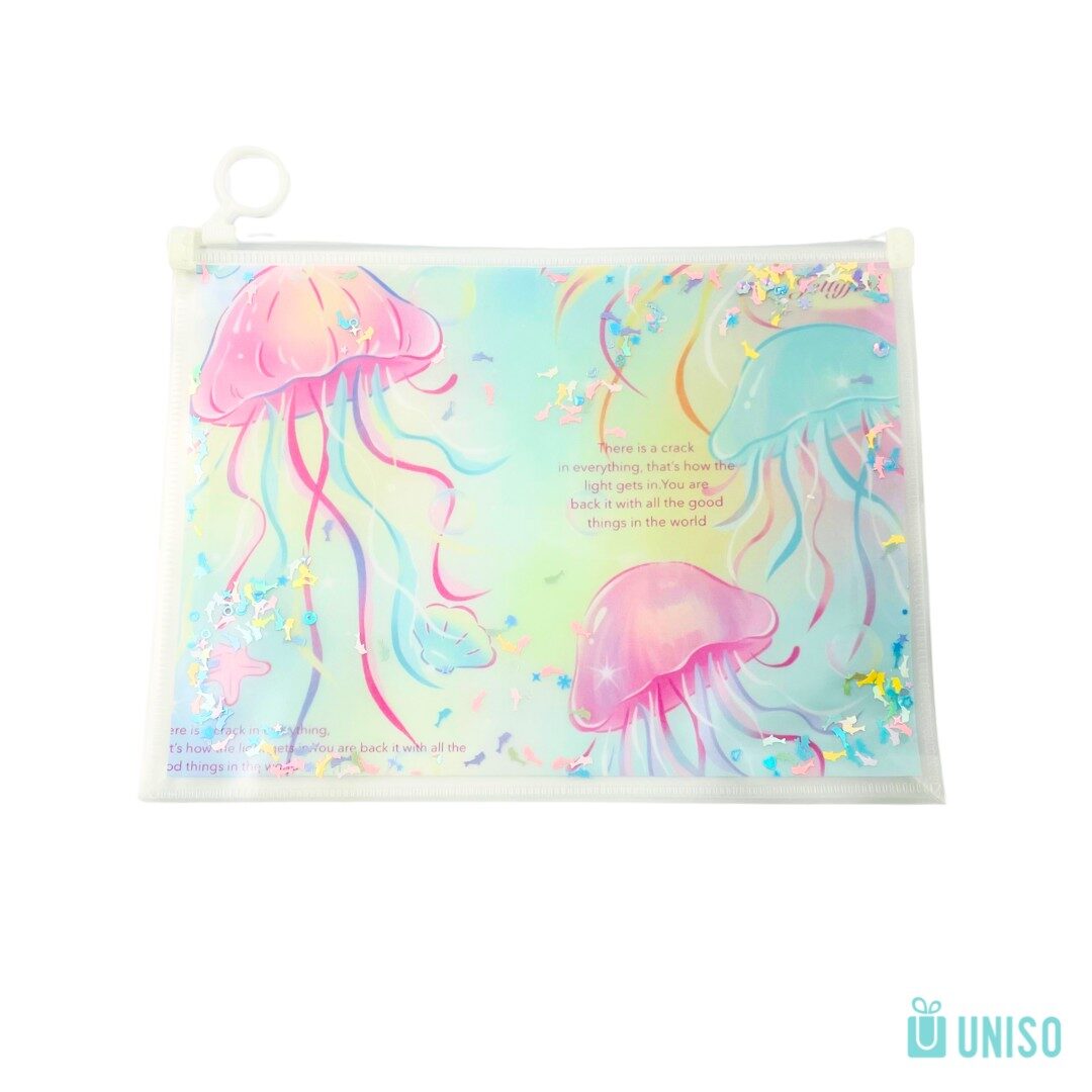 PM245-A5-CT-2.jpg Pasta Zip Bag Multiuso Mar Colorido A5 - Uniso - Imagem 2