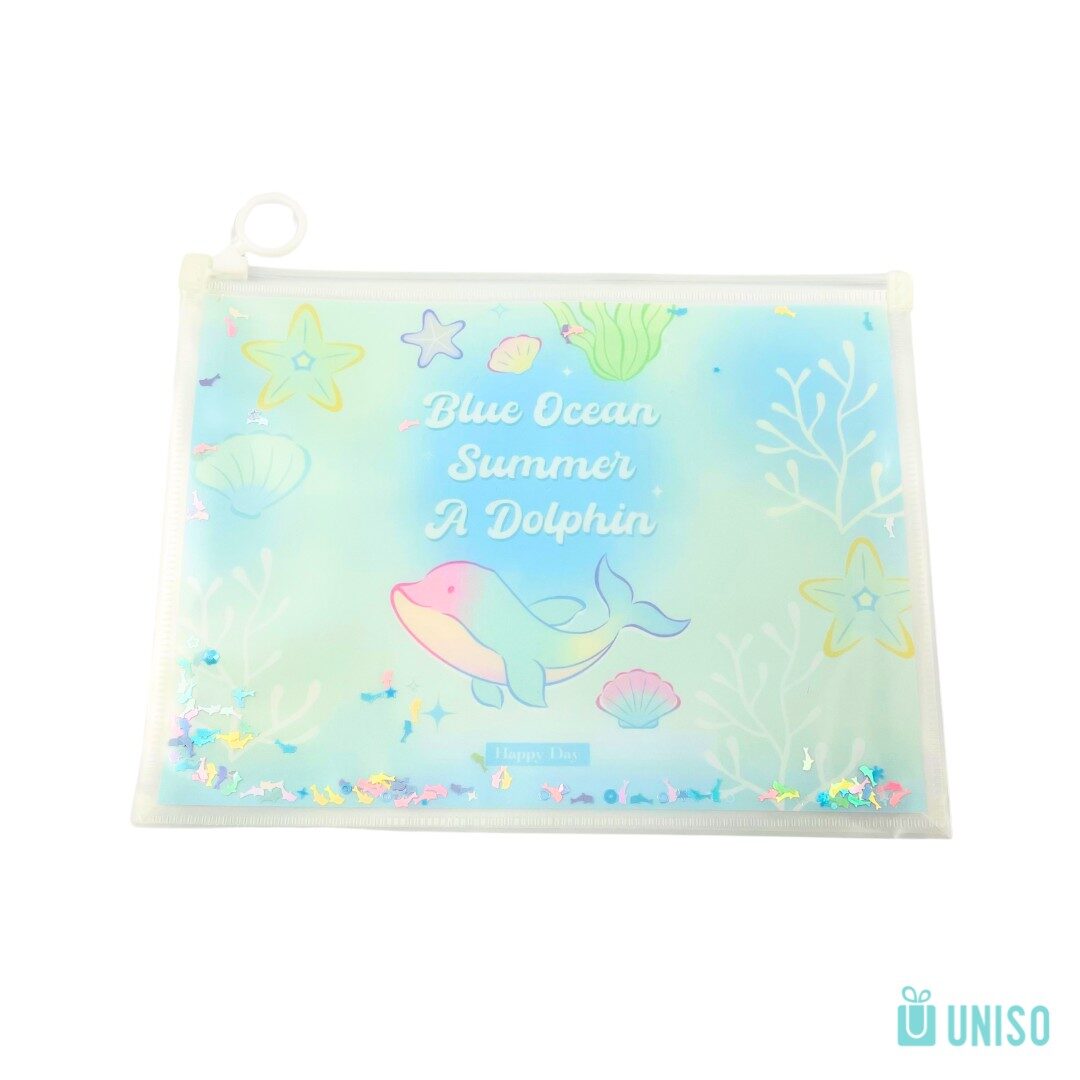 PM245-A5-CT-3.jpg Pasta Zip Bag Multiuso Mar Colorido A5 - Uniso - Imagem 3
