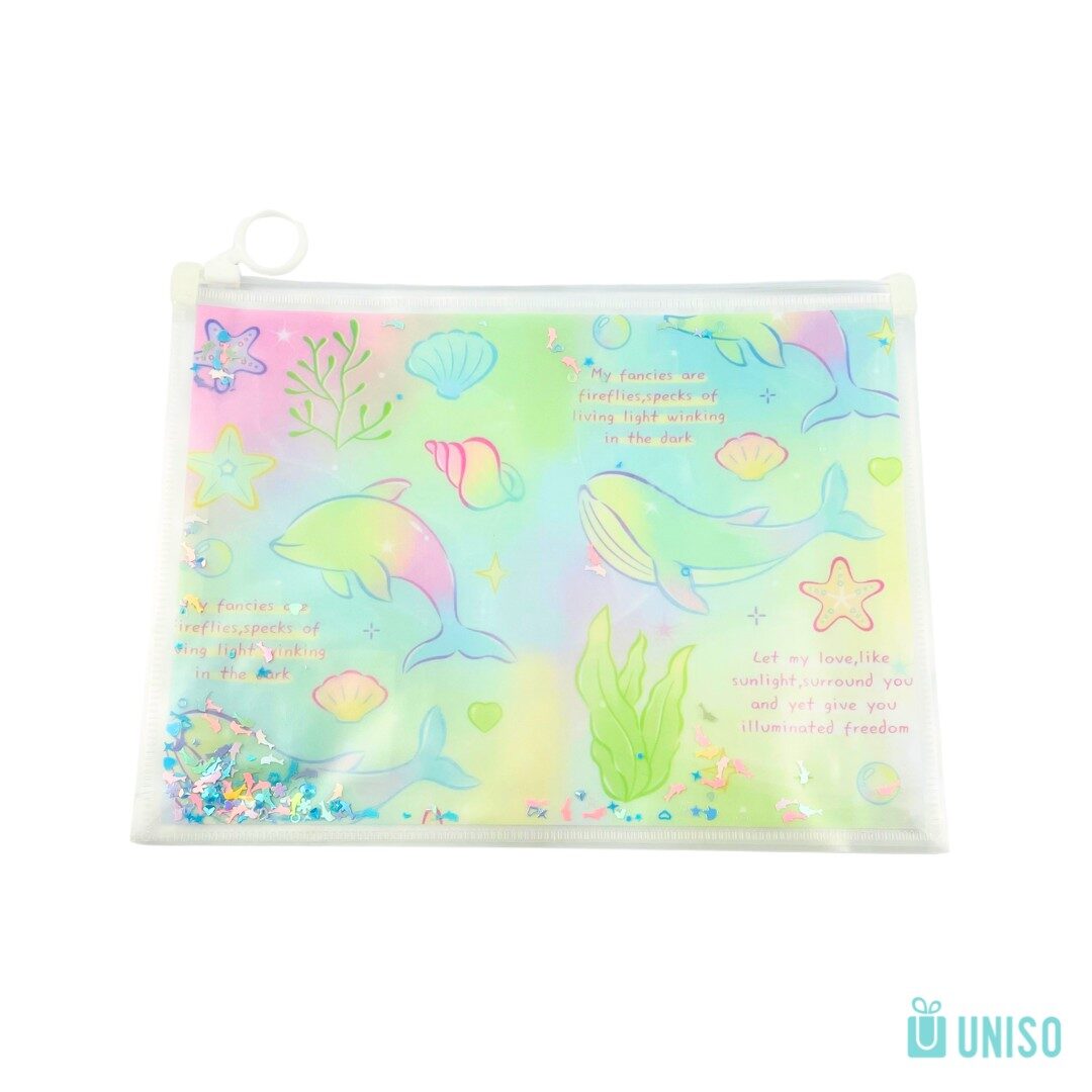 PM245-A5-CT-4.jpg Pasta Zip Bag Multiuso Mar Colorido A5 - Uniso - Imagem 4