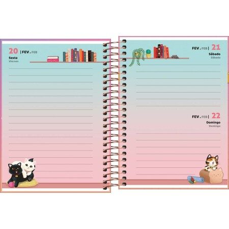 agenda-espiral-11-x-154-mm-purrfect-cats-2026-393835-4.jpg Agenda 2026 Espiral Purrfect Cats 110x154mm – Tilibra - Imagem 4