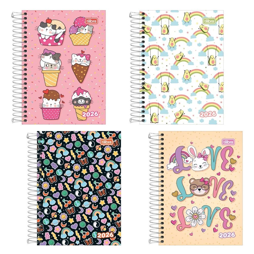 agenda-spice-feminina-2026-tilibra.jpg Agenda 2026 Espiral Spice Fem 110x154mm – Tilibra - Imagem 1