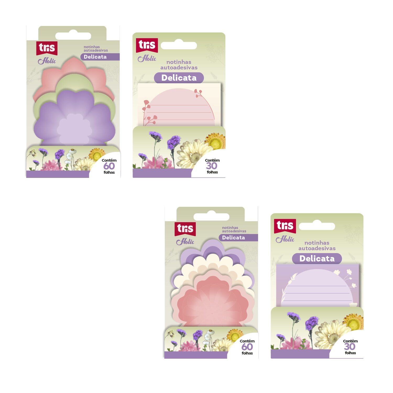 bloco-adesivo-delicata-tris.jpg Bloco Adesivo Delicata - Tris - Imagem 1
