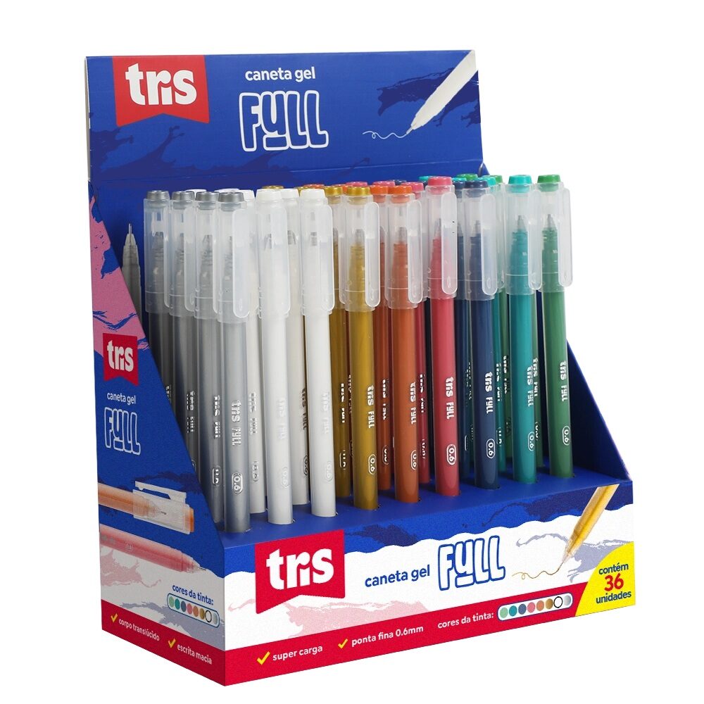 caneta-gel-full-0-6mm-tris-4.jpg Caneta Gel Full 0.6mm - Tris - Imagem 4