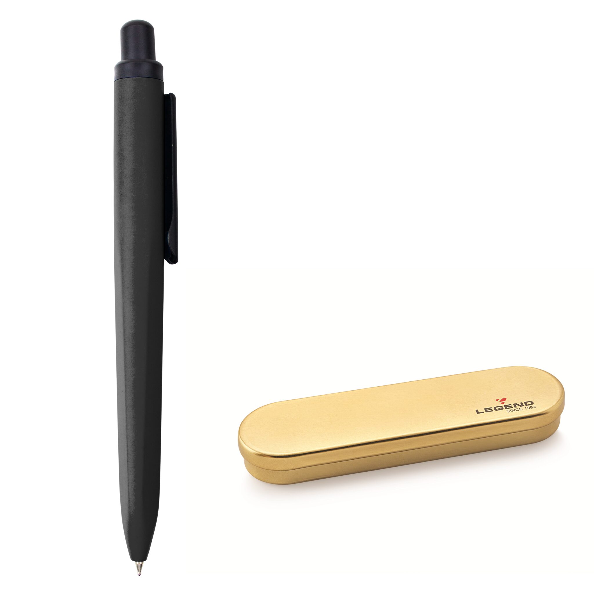 caneta-legend-newpen-matt-wide.jpg Caneta Esferográfica Metal Legend Matt Wide Black Presenteável c/ Caixa - Newpen - Imagem 1