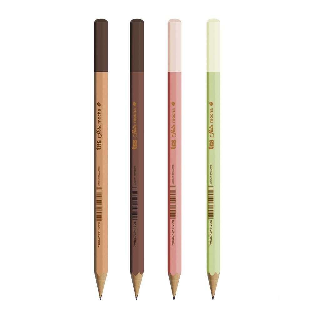 lapis-mocha-cafe-tris-2.jpg Lápis Grafite Holic Mocha Café - Tris - Imagem 1