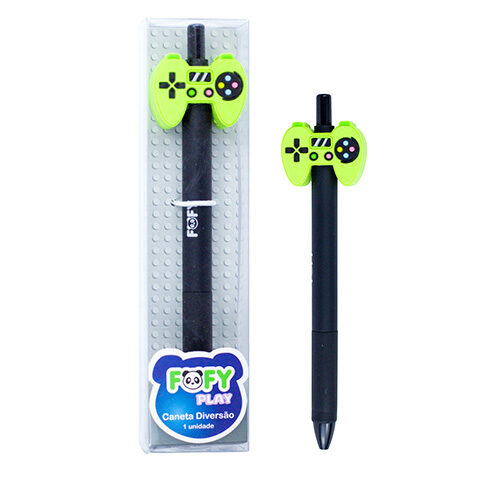109660-1.jpg Caneta Esferográfica Diversão 1.0mm Tinta Preta - Fofy - Imagem 1