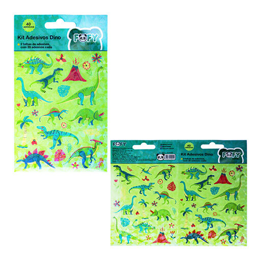 109950-1.jpg Cartela De Adesivos Dino  - Fofy - Imagem 1