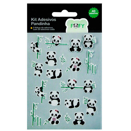 110536.jpg Cartela de Adesivos Pandinha  - Fofy - Imagem 1