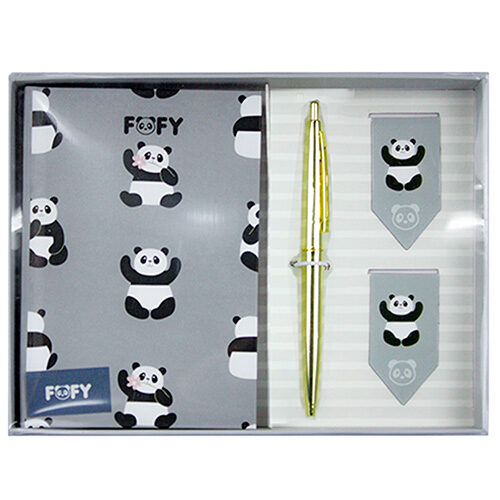 110680.jpg Kit Diário Pandas  - Fofy - Imagem 1