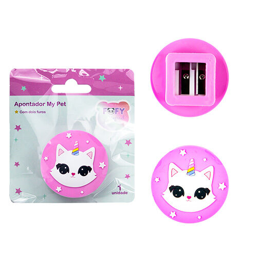 111168.jpg Apontador My Pet 2 Furos - Fofy - Imagem 1