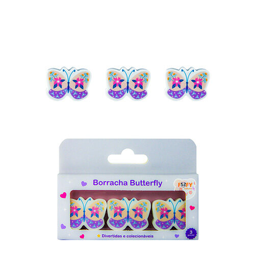 111199.jpg Blister Borracha Butterfly c/ 3und  - Fofy - Imagem 1