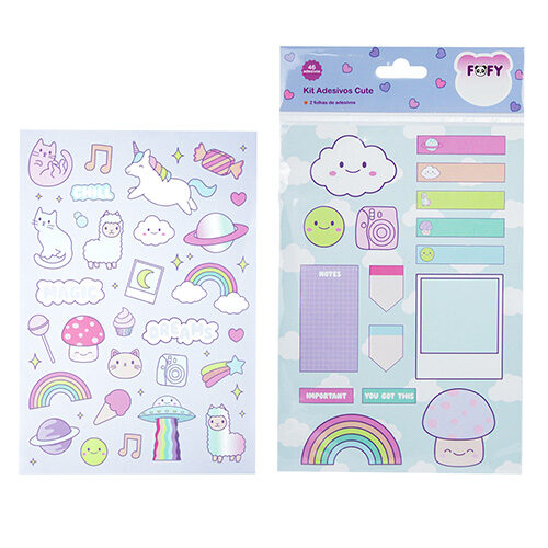 111953.jpg Cartela De Adesivos Cute  - Fofy - Imagem 1