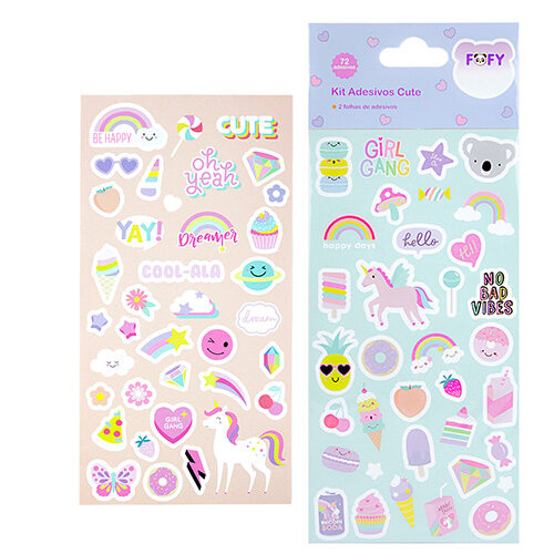 112165.jpg Cartela De Adesivos Cute  - Fofy - Imagem 1