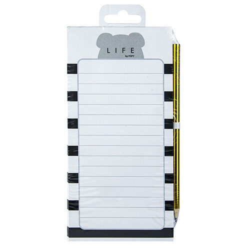 112370.jpg Kit Bloco De Anotações Preto e Branco - Fofy - Imagem 1