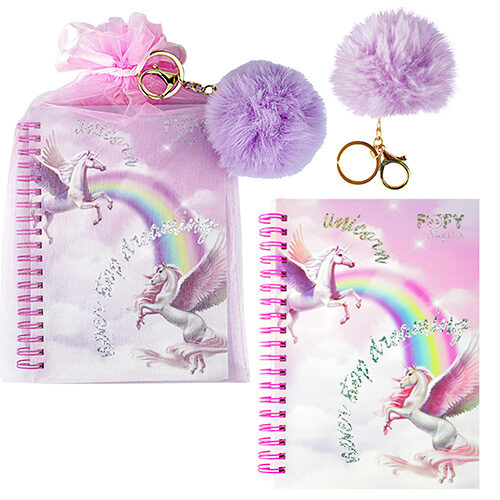 112493.jpg Caderneta Unicórnio E Pompom - Fofy - Imagem 1