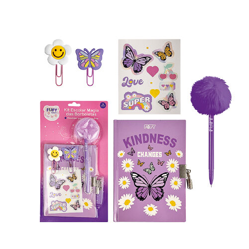 114329-1.jpg Kit Escolar Magia Das Borboletas - Fofy - Imagem 1