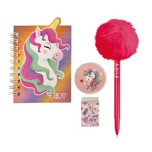 114404-1.jpg Kit Escolar Unicornio Colors - Fofy - Imagem 2