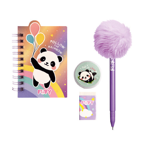 114428-1.jpg Kit Escolar Panda Colors - Fofy - Imagem 1