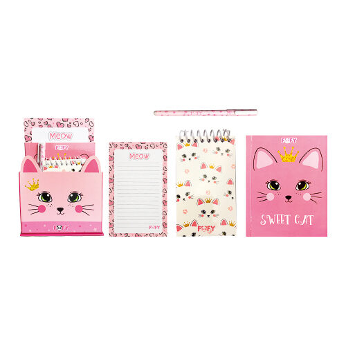 114640-1.jpg Kit De Anotações Gatinhos - Fofy - Imagem 1