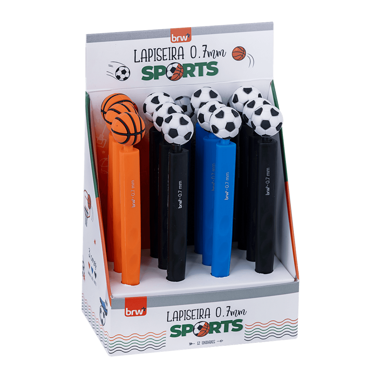 176786-1200-1200.png Lapiseira Plástica 0.7mm Sports - BRW - Imagem 2