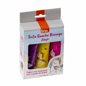 Caixa Tinta Guache Bisnaga 60mL Magic c/ 3und - BRW