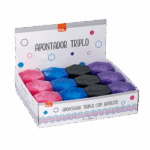 Apontador Plástico Triplo C/ Depósito - BRW - Imagem 4