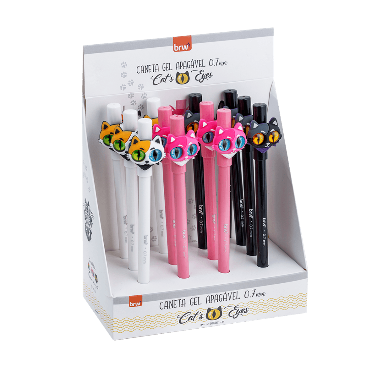 181816-1200-1200.png Caneta Esferográfica Gel Apagável Cat's Eyes 0.7mm - BRW - Imagem 4