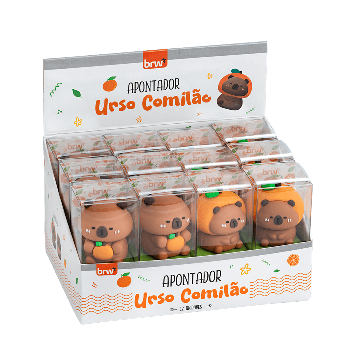 181909-1200-1200.png Apontador Plástico Urso Comilão - BRW - Imagem 3