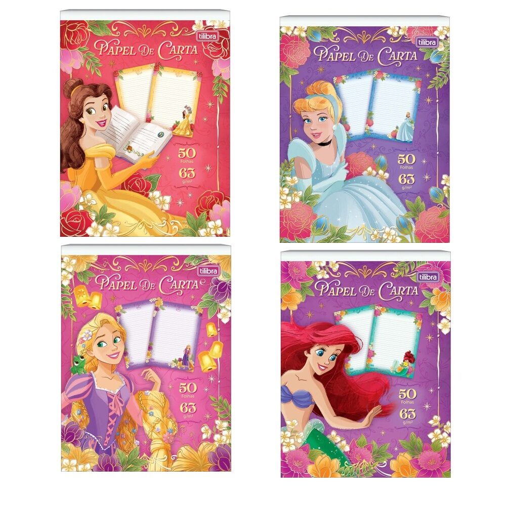 Bloco-Papel-de-Carta-Princesas-177x240mm-50-Folhas-Tilibra.jpg Bloco Papel de Carta Princesas 177x240mm 50 Folhas – Tilibra - Imagem 1