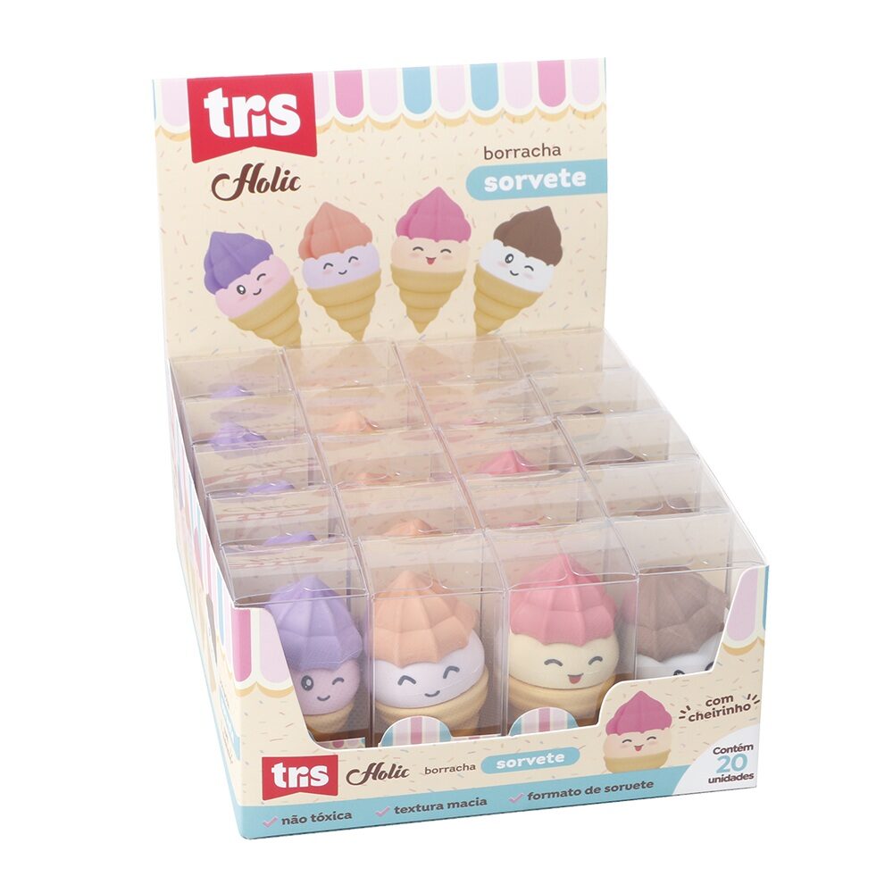 Borracha-Sorvete-Holic-Docinhos-Cores-Sortidas-Tris.jpg Borracha Sorvete Holic Docinhos Cores Sortidas - Tris - Imagem 4