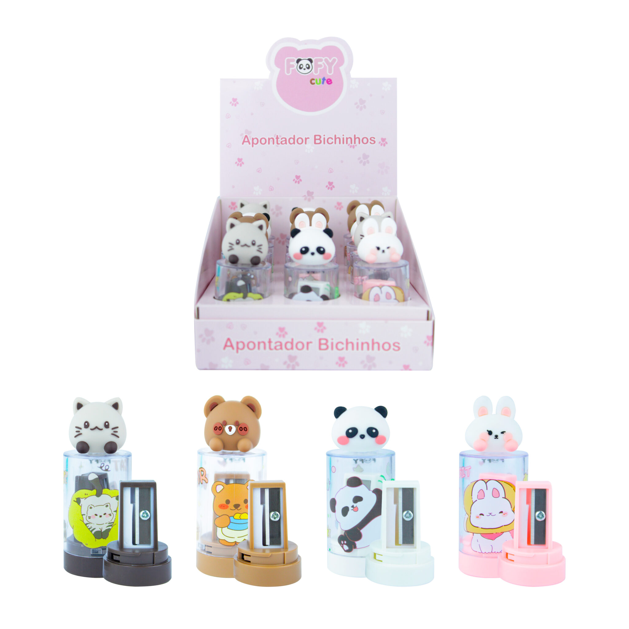 FF4045-118396.jpg Apontador Com Deposito Cute - Fofy - Imagem 1