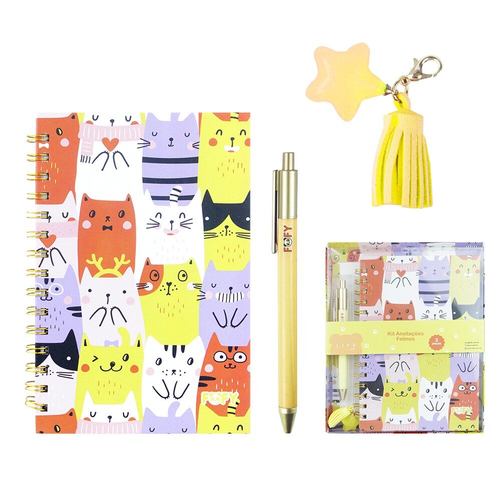 FF6093-113797-5-2.jpg Kit Anotação Felinos - Fofy - Imagem 4