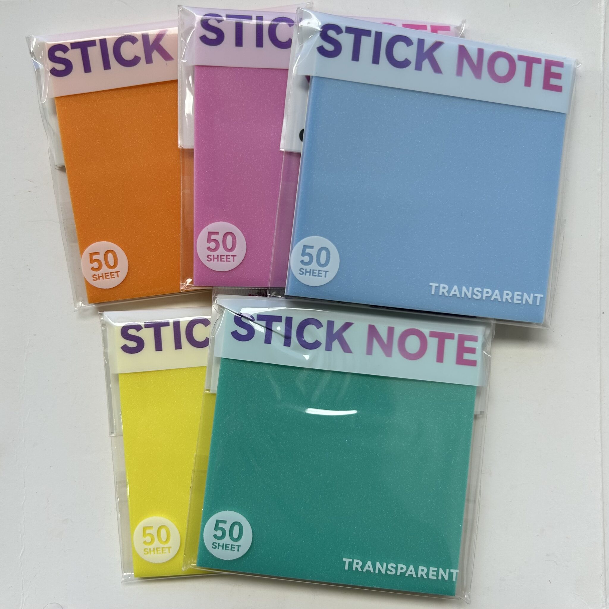 IMG-0426.jpg Bloco Adesivo Transparente com Glitter Candy Colors - Importados - Imagem 1