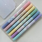 Conjunto Marca-Texto Estampado Retangular 6 Cores - Importados - Imagem 2