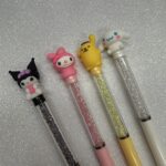 Caneta Fofa Hello Kitty Kuromi Diamante Importados - Imagem 2